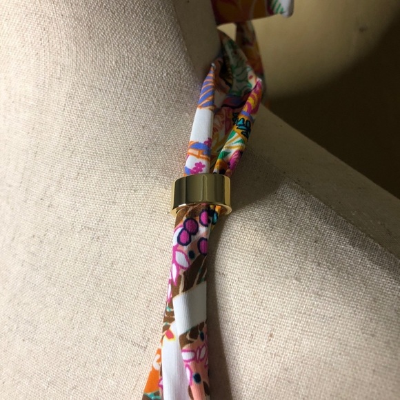 NWT LAUREN Ralph Lauren Women's Two Piece Bikini Set Paisley Print Size 8 12 - Picture 5 of 7